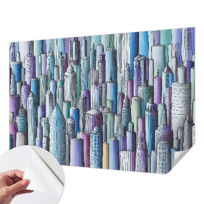 Zelfklevend fotobehang Stadswolkenkrabbers