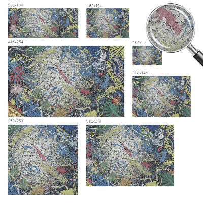 Zelfklevende behangsticker met patroon van plantenwervels