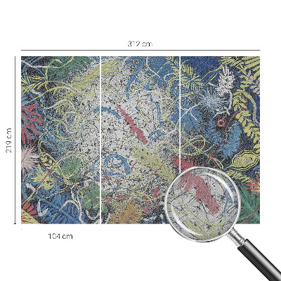 Zelfklevende behangsticker Plantenwervels