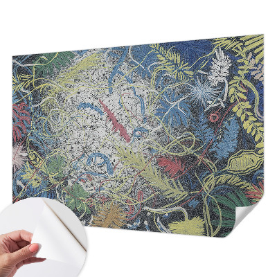 Zelfklevende behangsticker Plantenwervels