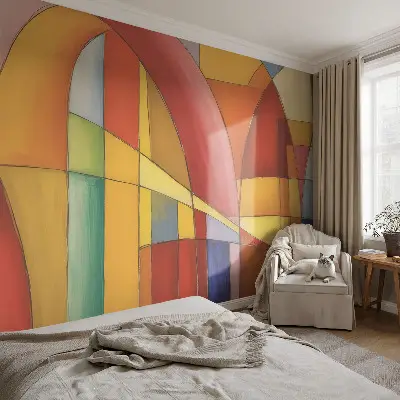Fotobehang zelfklevend met een patroon van verschillende energievormen