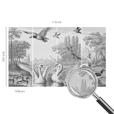 Zelfklevend fotobehang op maat Klassiek landschap