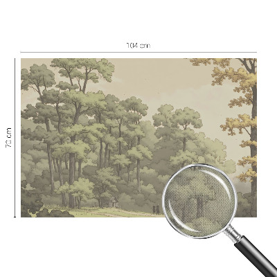 Foto behang voor de kinderkamer Idylle in het bos