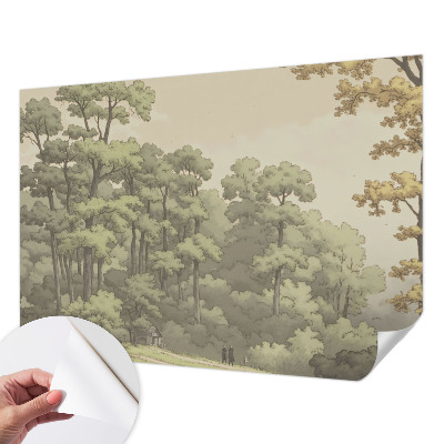 Foto behang voor de kinderkamer Idylle in het bos