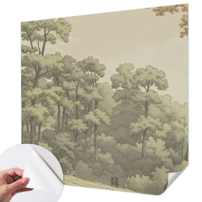 Foto behang voor de kinderkamer Idylle in het bos
