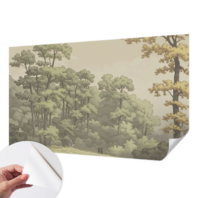 Foto behang voor de kinderkamer Idylle in het bos