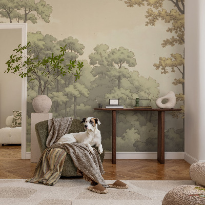 Foto behang voor de kinderkamer Idylle in het bos