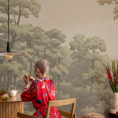 Foto behang voor de kinderkamer Idylle in het bos