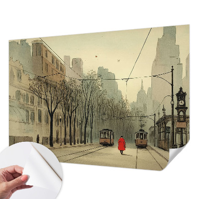 Fotobehang voor kinderkamer met stedelijke symmetrie