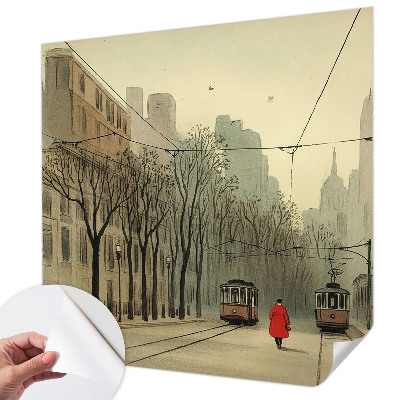 Fotobehang voor kinderkamer met stedelijke symmetrie