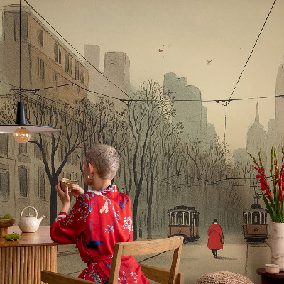 Fotobehang voor kinderkamer Stedelijke symmetrie