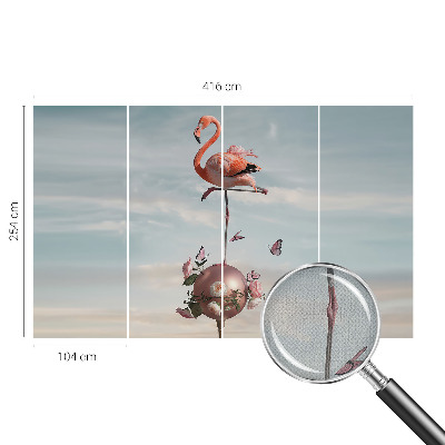 Fotobehang kinderkamer Elegante flamingo
