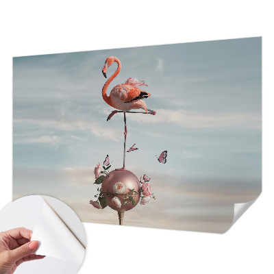 Fotobehang kinderkamer Elegante flamingo