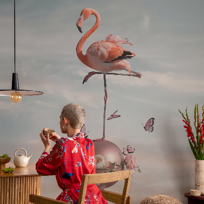 Fotobehang kinderkamer Elegante flamingo