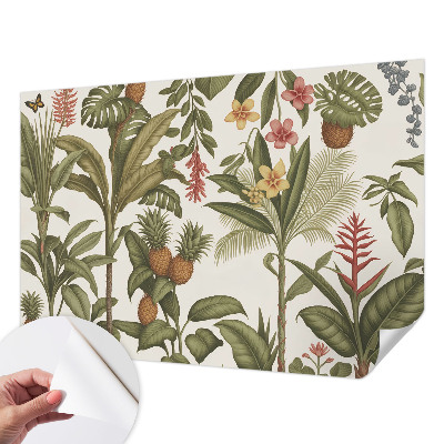 Fotobehang voor de kinderkamer met een exotisch natuureffect