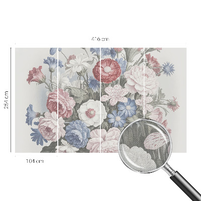 Foto behang voor de keuken Kleurrijk boeket