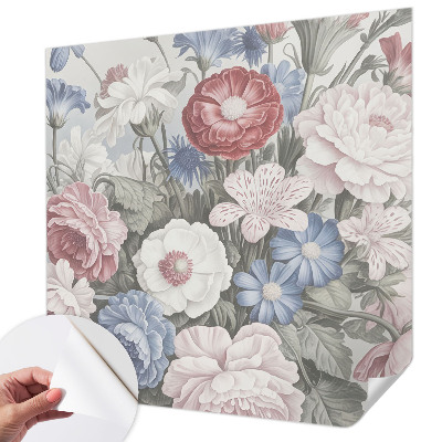 Foto behang voor de keuken Kleurrijk boeket