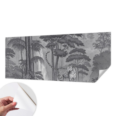 Zelfklevend fotobehang met een tropische junglemotief