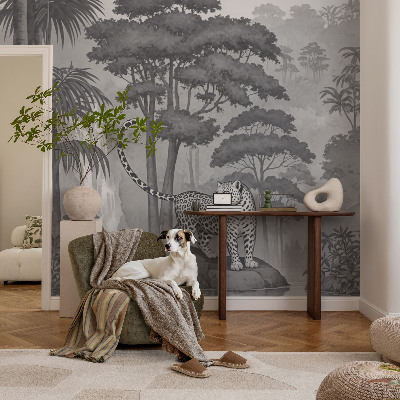 Zelfklevend fotobehang met een tropische junglemotief
