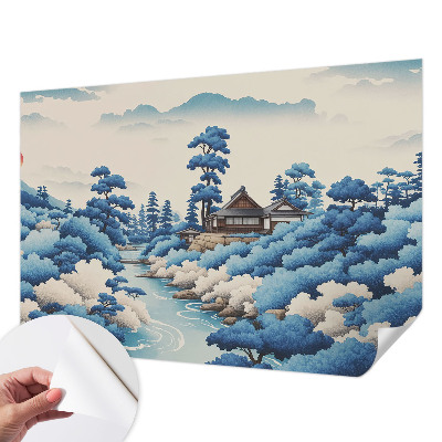 Zelfklevend fotobehang op maat Vredige natuur