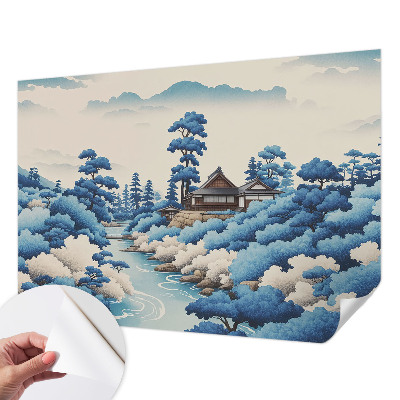 Zelfklevend fotobehang op maat met een vredig natuurmotief