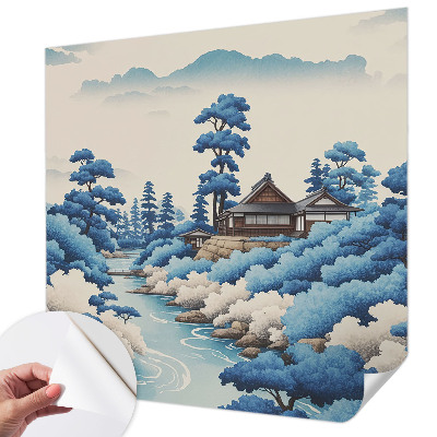 Zelfklevend fotobehang op maat Vredige natuur