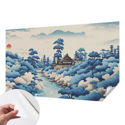 Zelfklevend fotobehang op maat met een vredig natuurmotief