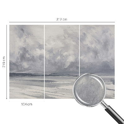 Fotobehang zelfklevend met motief van een storm aan de horizon