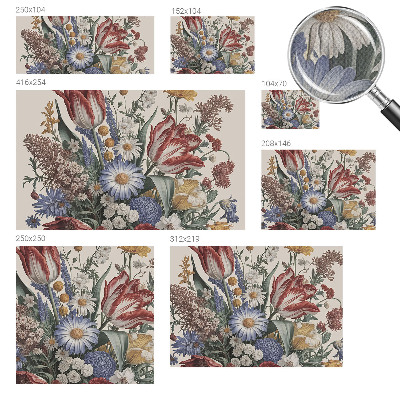 Zelfklevende behangsticker Bloemenboeket