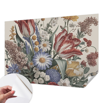 Zelfklevende behangsticker Bloemenboeket