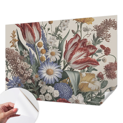 Zelfklevende behangsticker Bloemenboeket