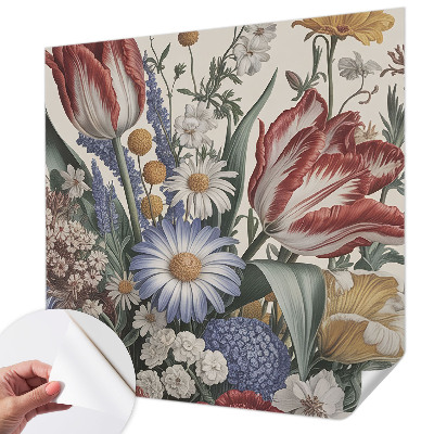 Zelfklevende behangsticker Bloemenboeket