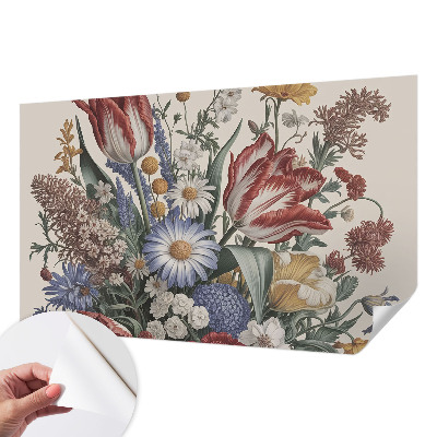 Zelfklevende behangsticker Bloemenboeket