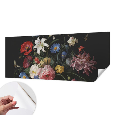 Fotobehang kinderkamer met bloemen en insectenmotieven
