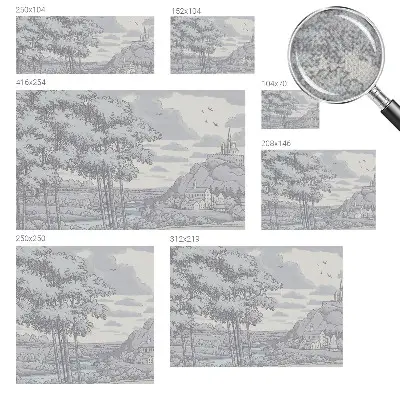 Foto behang voor de kinderkamer met een sprookjesachtig landschap als motief