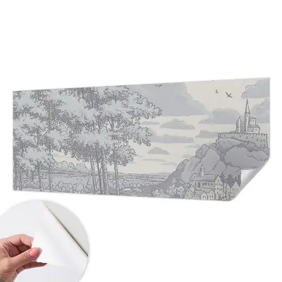 Foto behang voor de kinderkamer met een sprookjesachtig landschap als motief