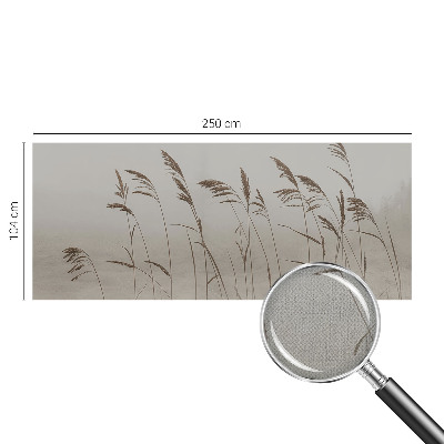 3D fotobehang Grassen in de mist