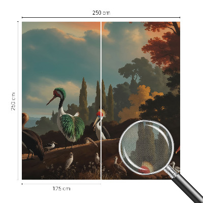 Fotobehang babykamer Schilderachtige vogels