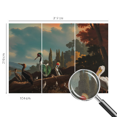 Fotobehang babykamer Schilderachtige vogels