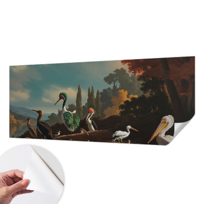 Fotobehang babykamer Schilderachtige vogels