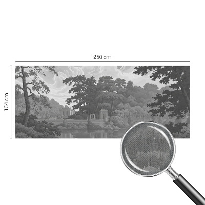 Foto behang voor de keuken met een natuurlijk landschap