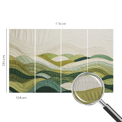 Fotobehang zelfklevend Stoffenheuvels