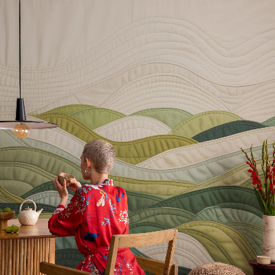 Fotobehang zelfklevend Stoffenheuvels