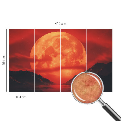 Zelfklevend fotobehang op maat Nachtelijk fenomeen