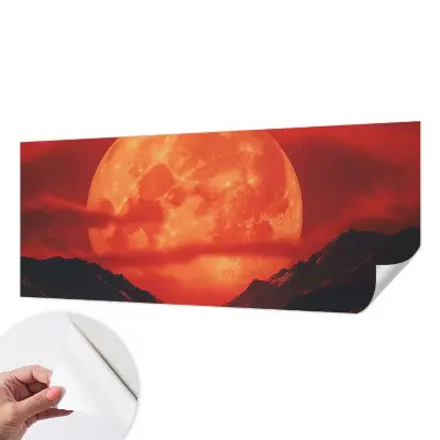 Zelfklevend fotobehang op maat met een nachtelijk fenomeen als afbeelding