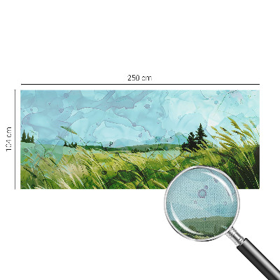 Zelfklevende behangsticker met groene landschappen als patroon