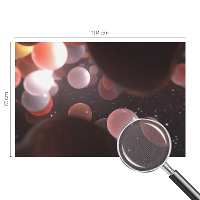 Foto behang voor de kinderkamer Ruimteballen