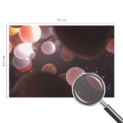 Foto behang voor de kinderkamer Ruimteballen