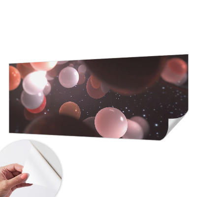 Foto behang voor de kinderkamer Ruimteballen