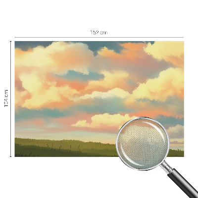 Zelfklevend fotobehang op maat met een print van hemelwolken